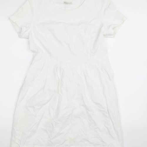 Whistles Womens White   Fit & Flare  Size 12