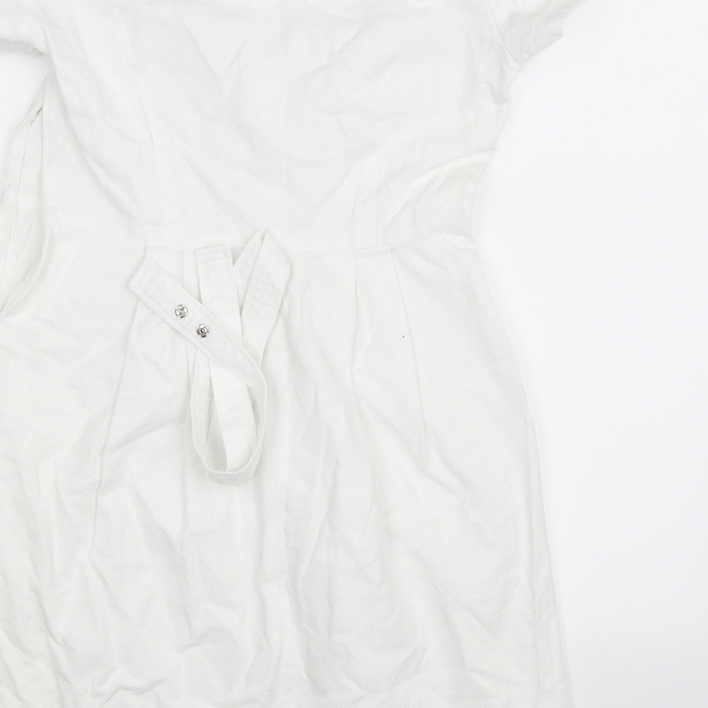 Whistles Womens White   Fit & Flare  Size 12