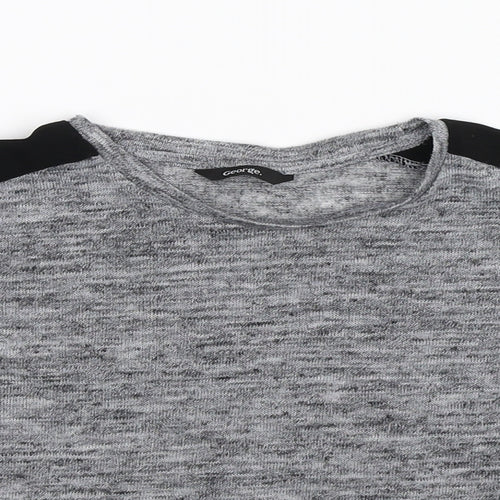George Girls Grey   Basic T-Shirt Size 10 Years