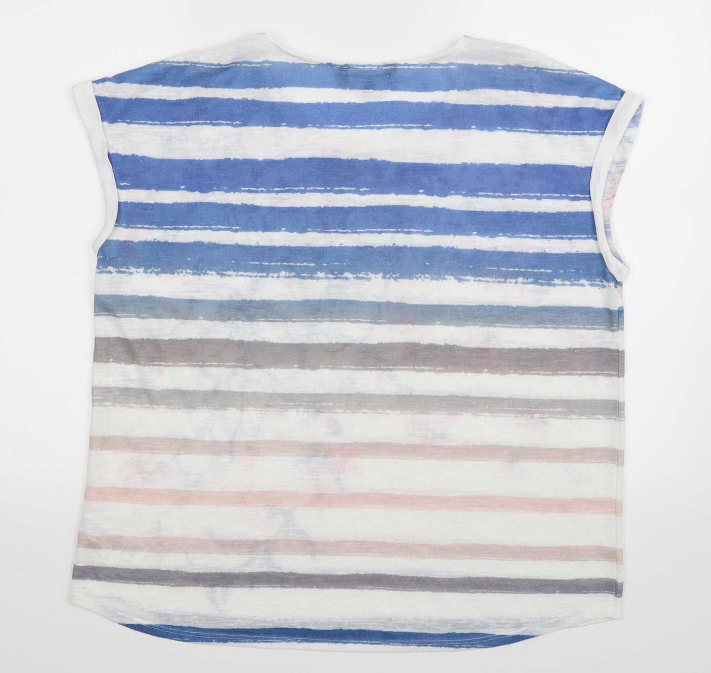 Debenhams Womens Multicoloured Striped  Basic Tank Size 18