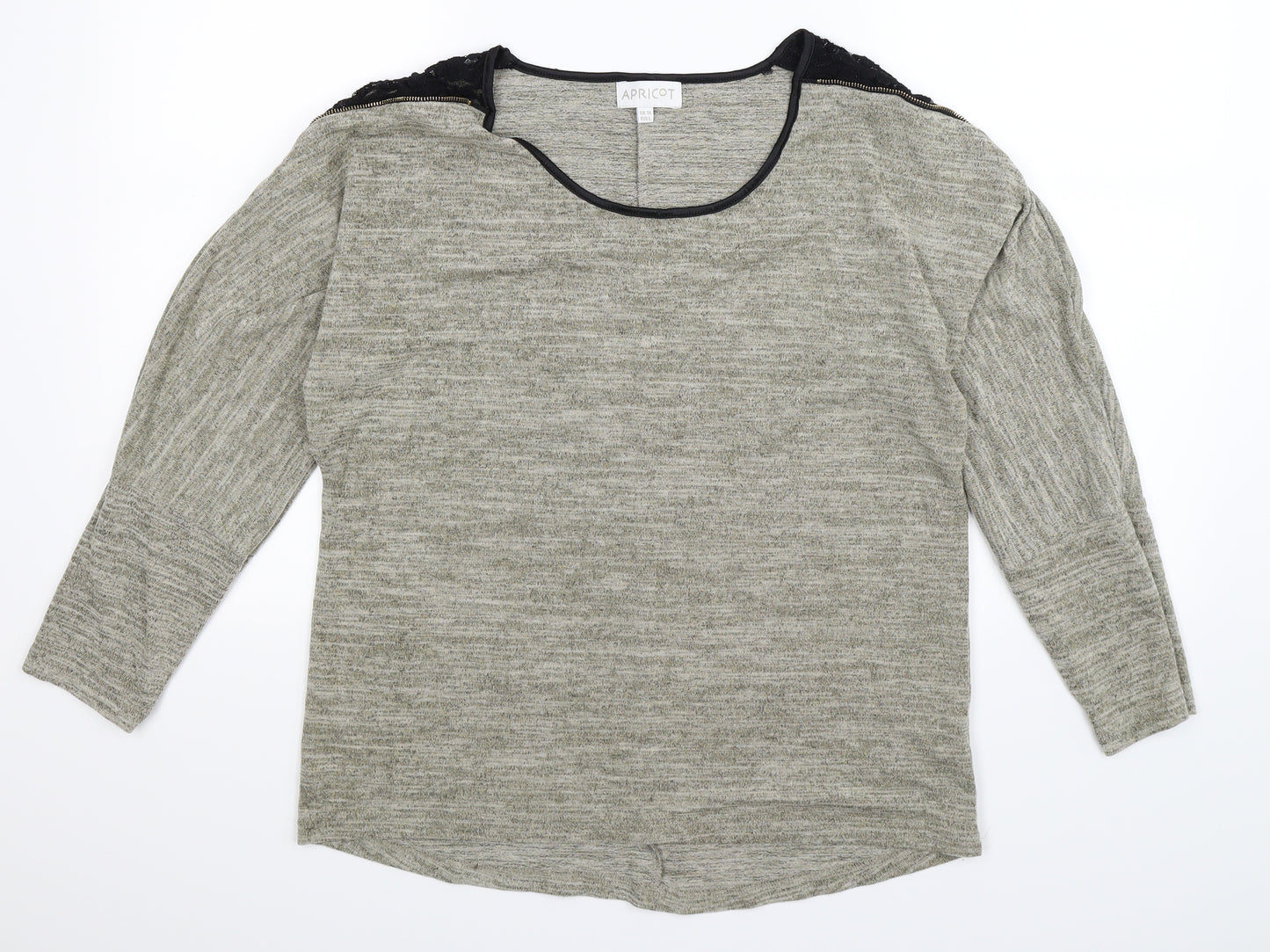 Apricot Womens Beige  Knit Pullover Jumper Size 14