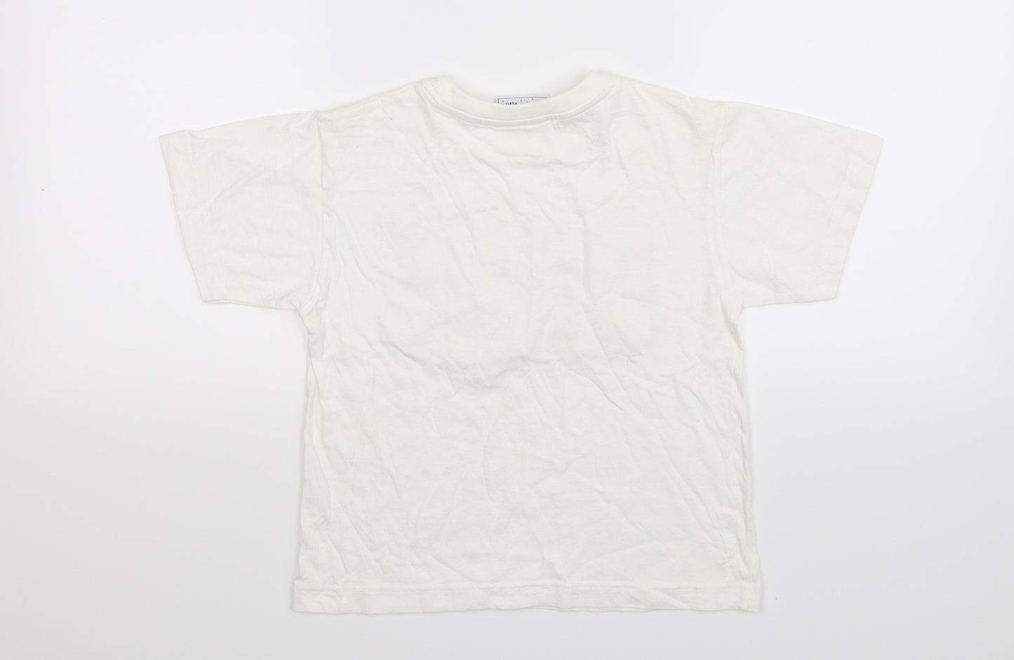 Disneyland Paris Boys White   Basic T-Shirt Size 6 Years