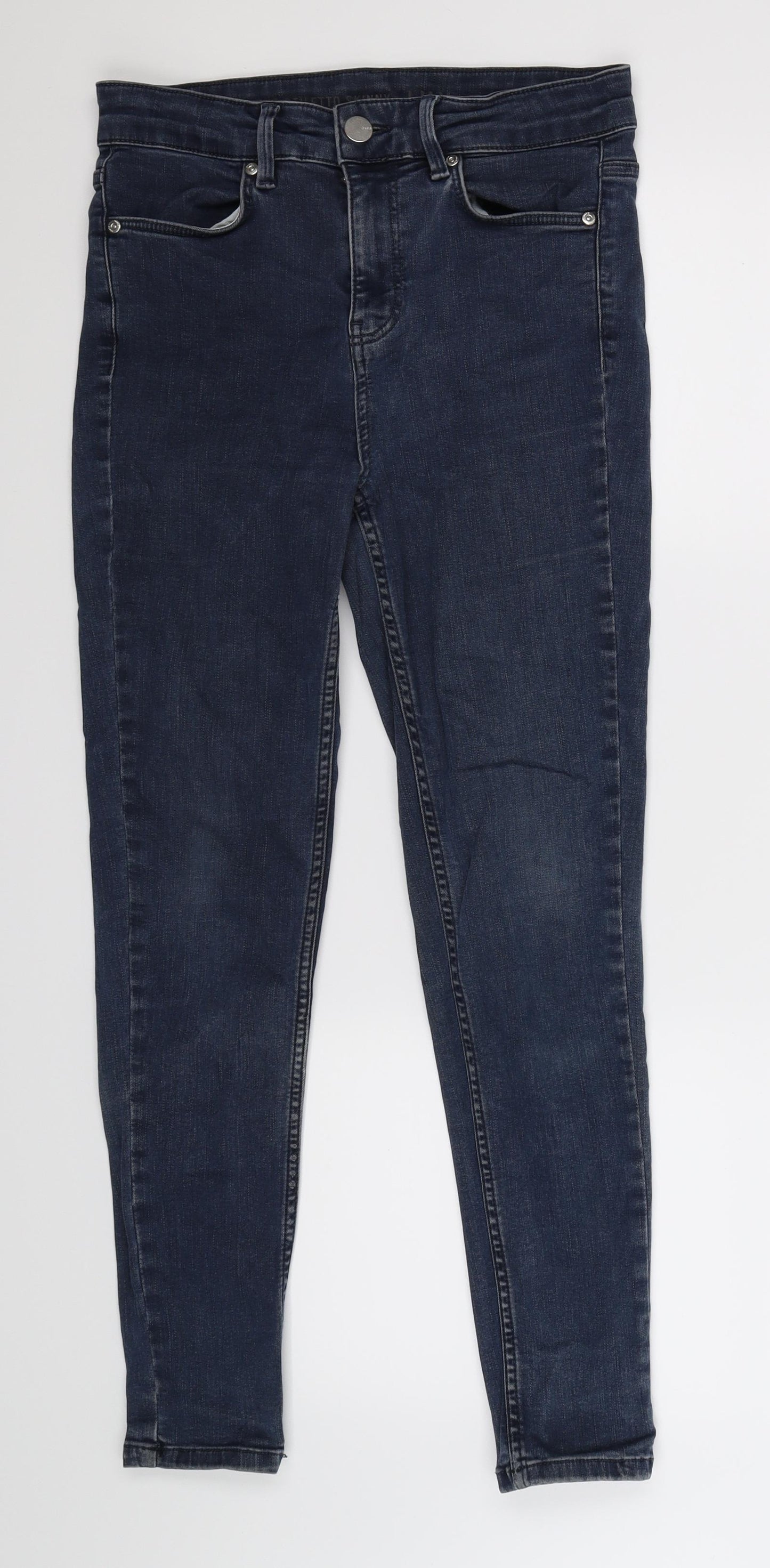 Oasis Womens Blue  Denim Skinny Jeans Size 10 L28 in