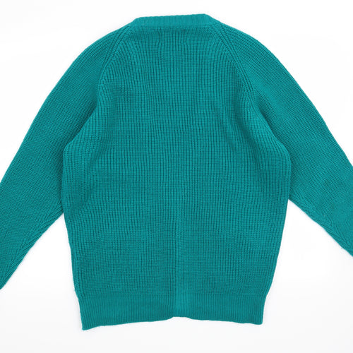 Steel Womens Green   Cardigan Jumper Size M