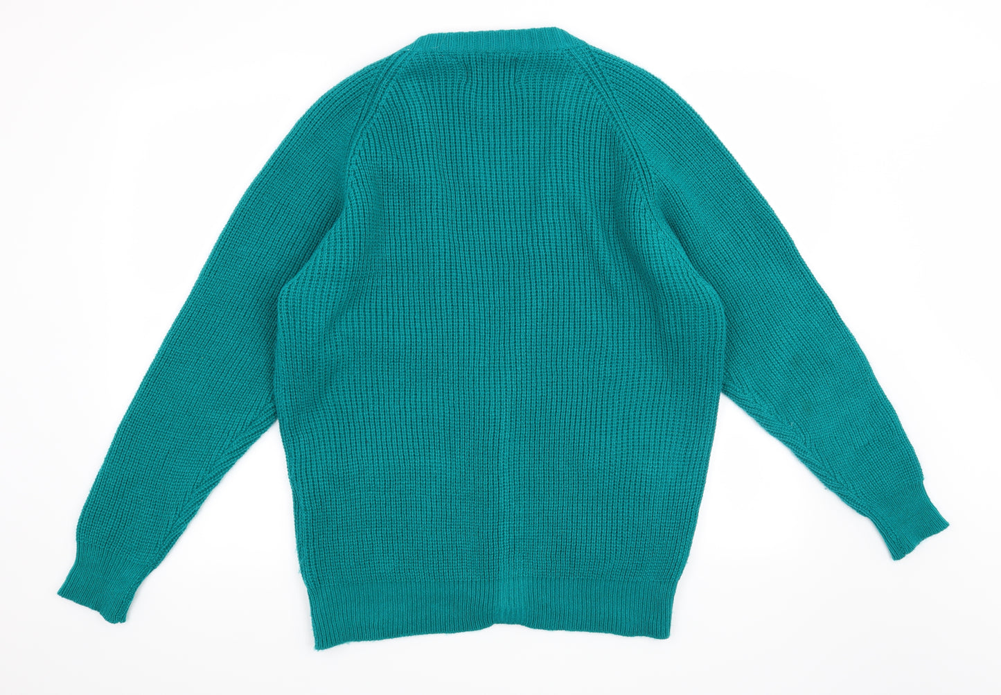 Steel Womens Green   Cardigan Jumper Size M