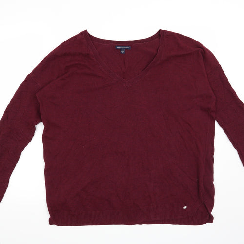 American Eagle Outfitters Womens Red   Pullover Jumper Size L