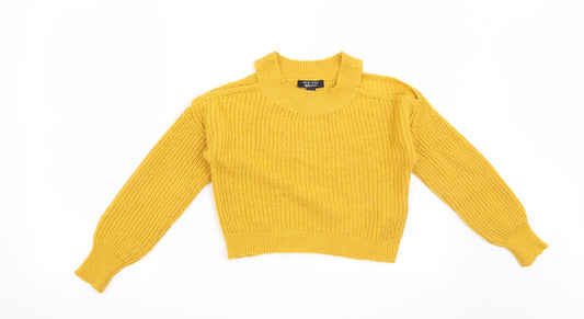 New Look Girls Yellow   Pullover Jumper Size 9 Years