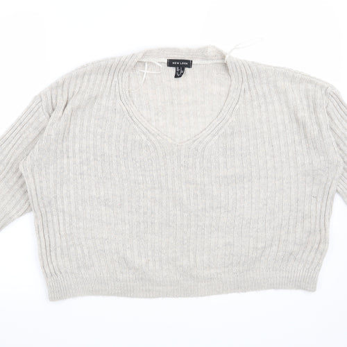 New Look Womens Grey   Pullover Jumper Size S