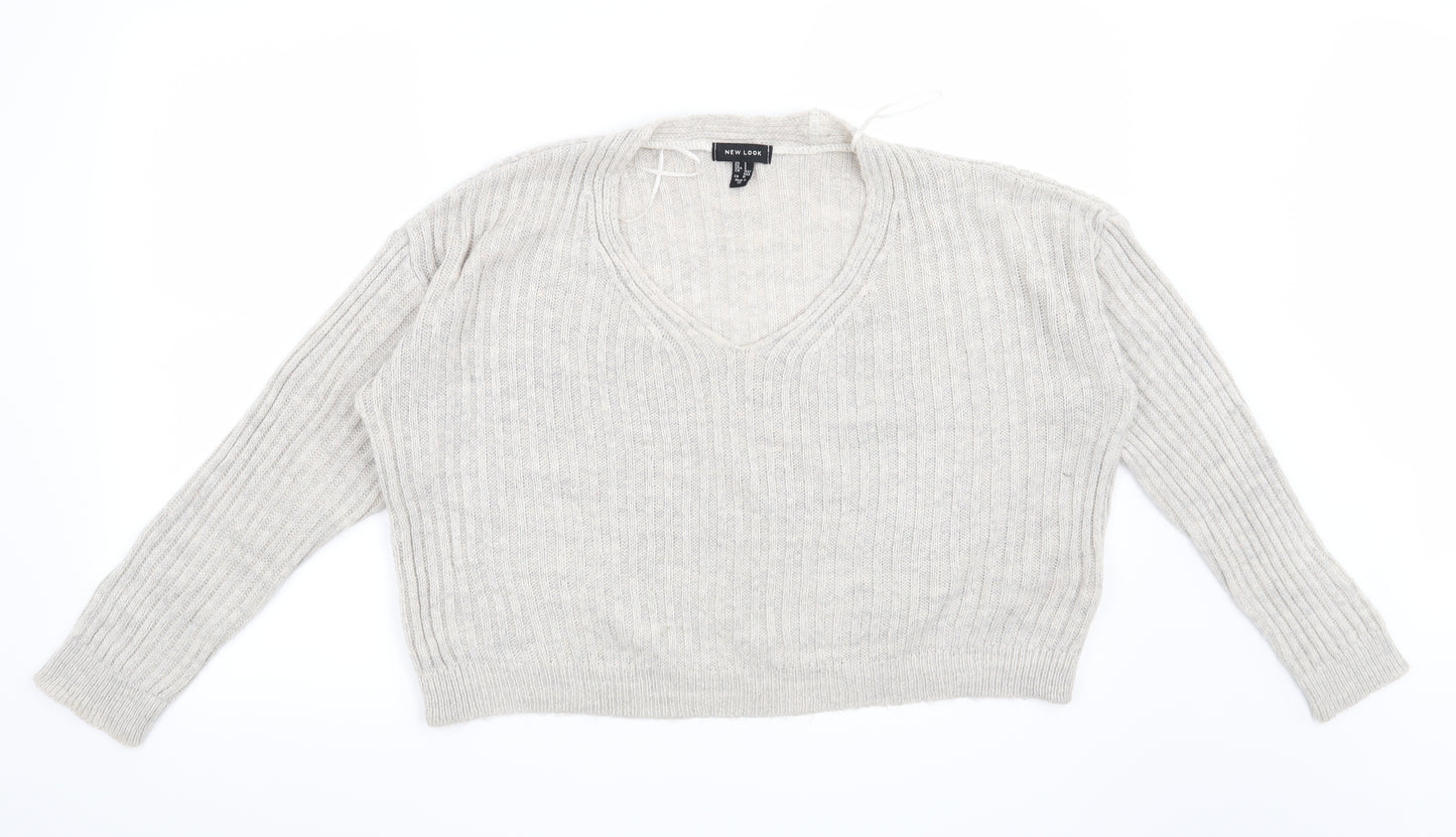 New Look Womens Grey   Pullover Jumper Size S
