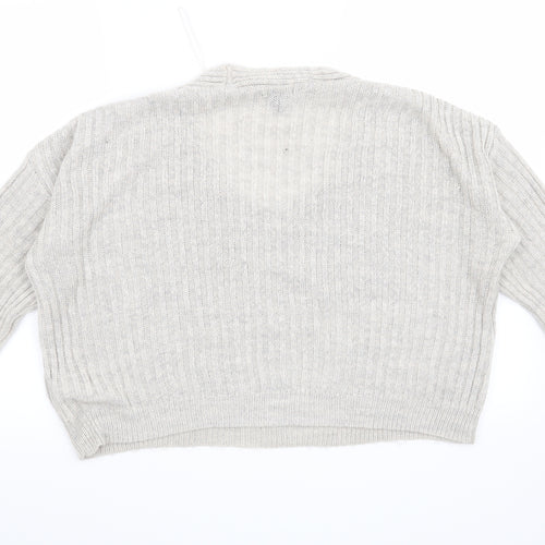 New Look Womens Grey   Pullover Jumper Size S