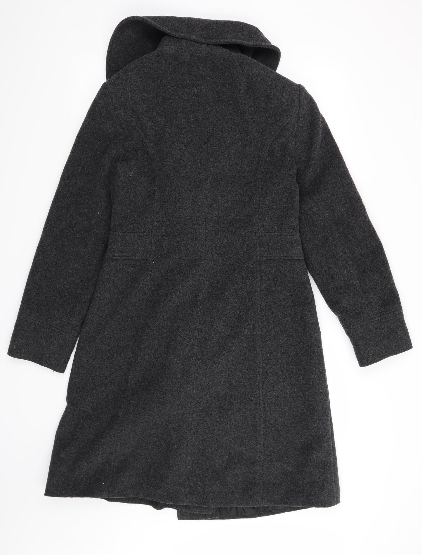 Laura Ashley Womens Grey   Overcoat Coat Size 12