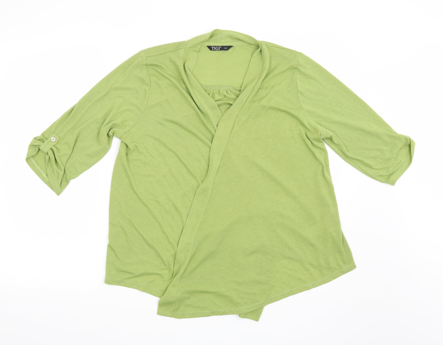 Tigi Womens Green   Basic Blouse Size 10