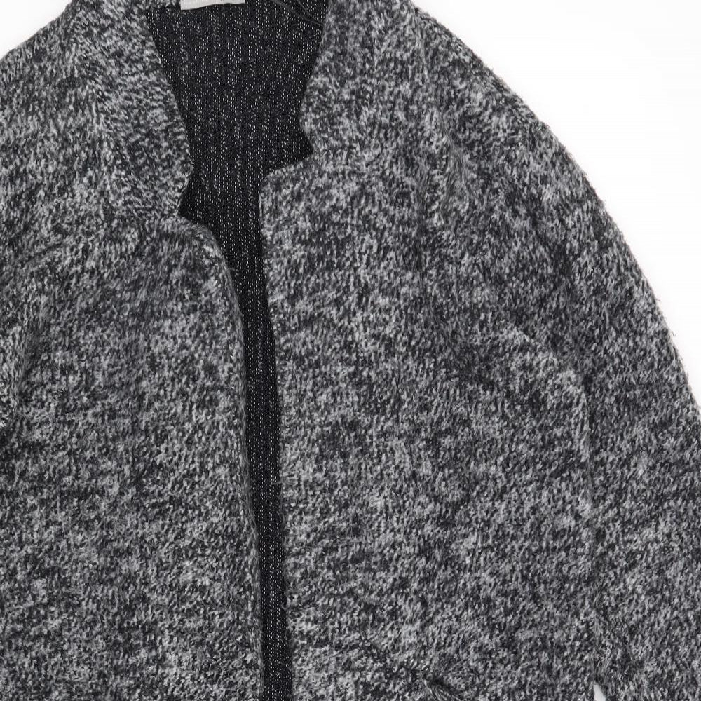 Zara Womens Grey   Overcoat Coatigan Size L