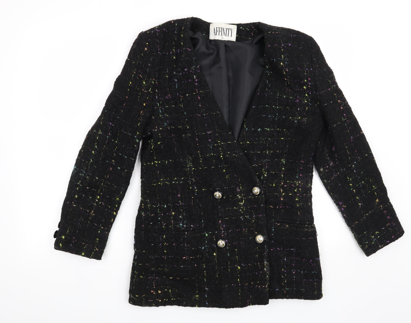 Affinity Womens Black   Jacket Blazer Size 12