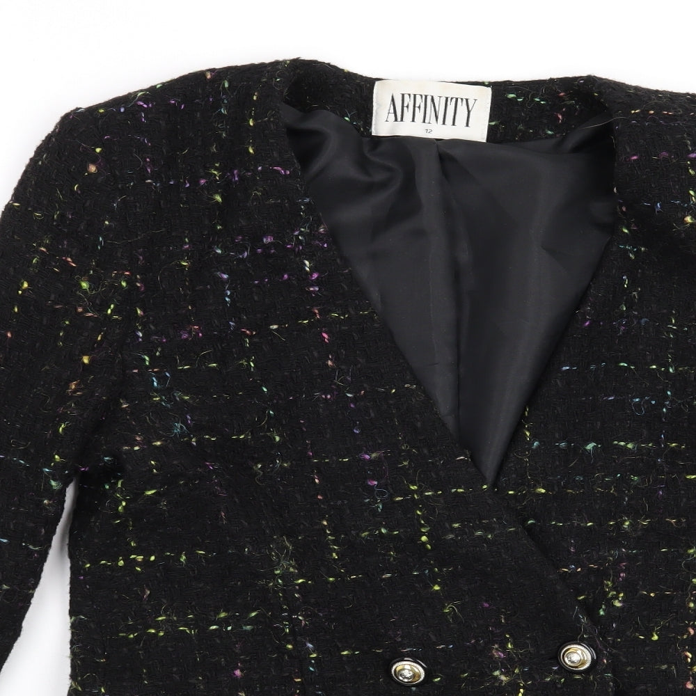 Affinity Womens Black   Jacket Blazer Size 12