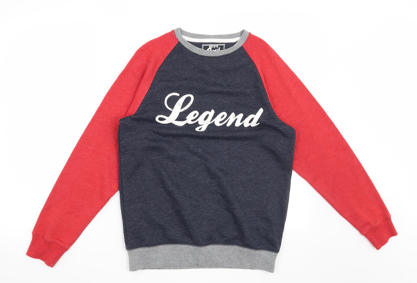 Matalan Boys Blue   Pullover Sweatshirt Size 12-13 Years  - Legend