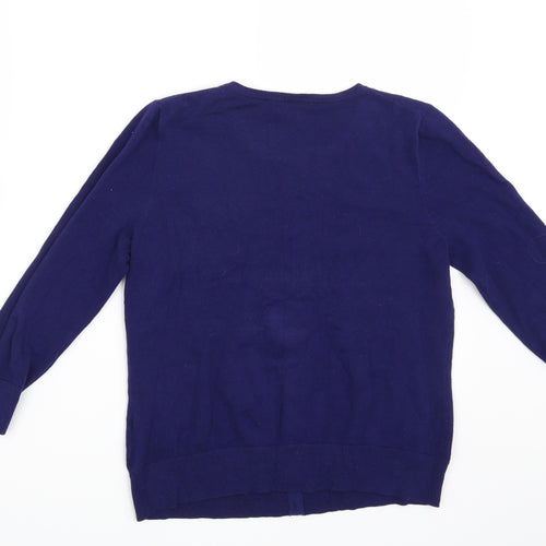 Cable & Gauge Womens Blue   Cardigan Jumper Size M