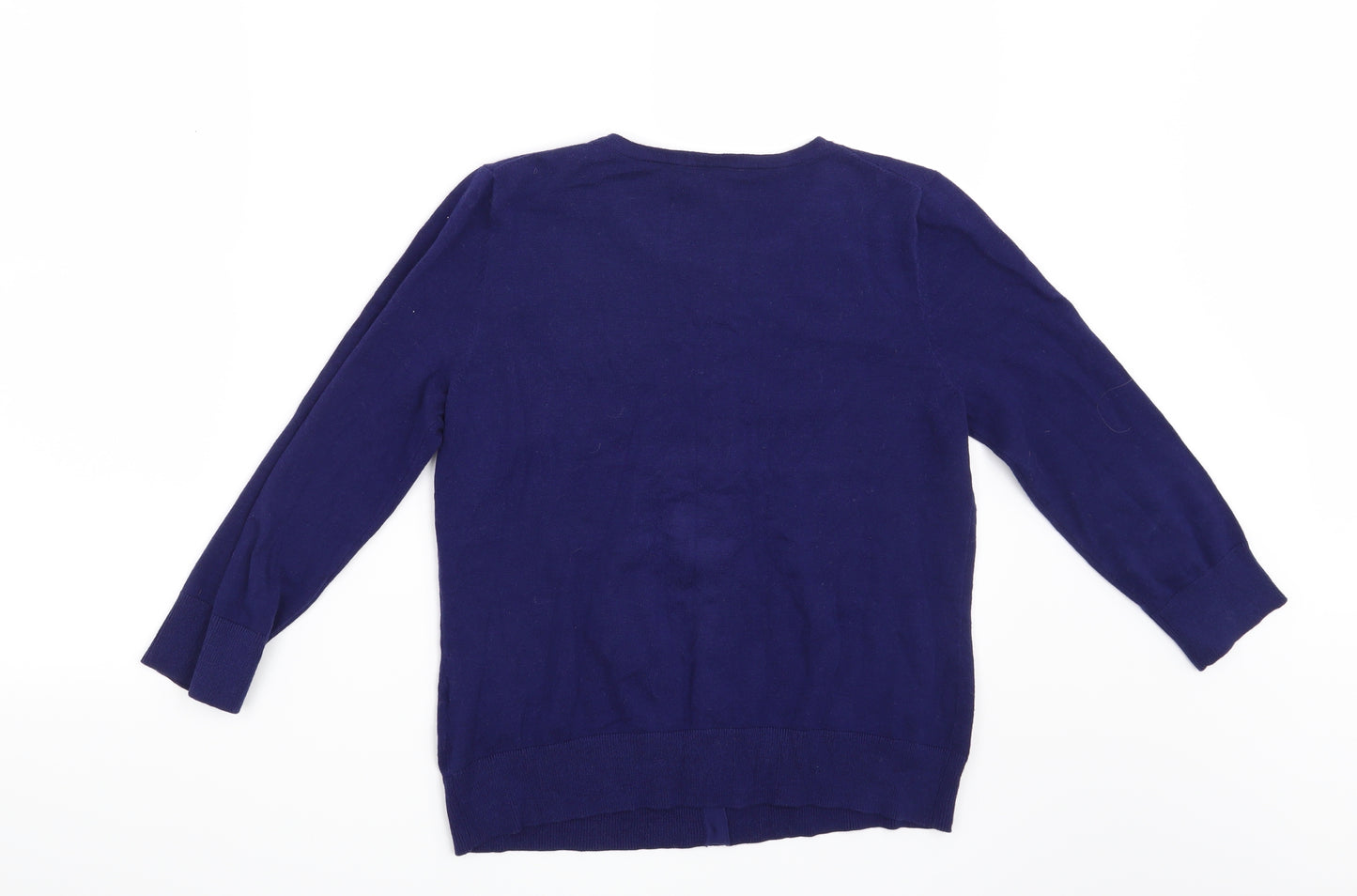 Cable & Gauge Womens Blue   Cardigan Jumper Size M