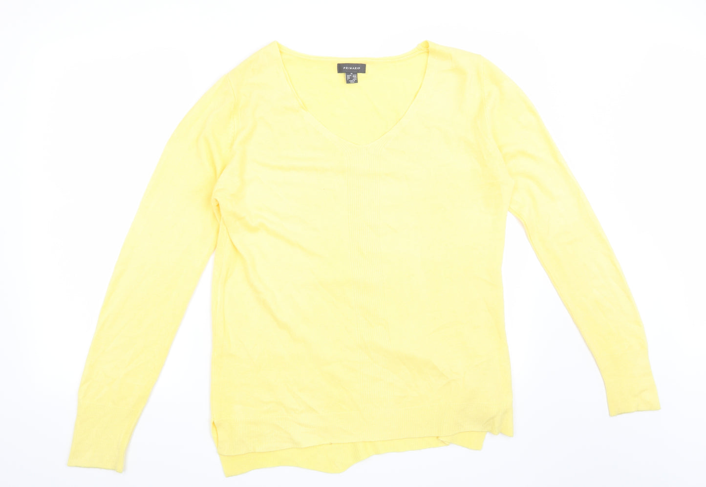 Primark Womens Yellow   Pullover Jumper Size 12