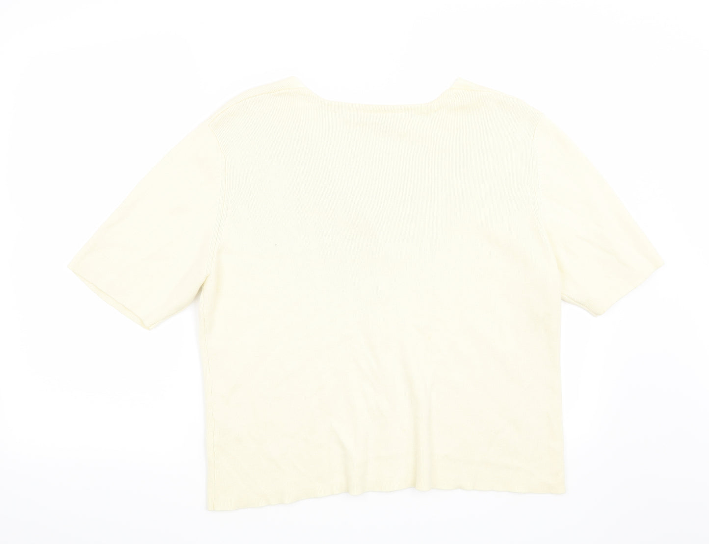 Kaleidoscope Womens Beige   Cardigan Jumper Size 18