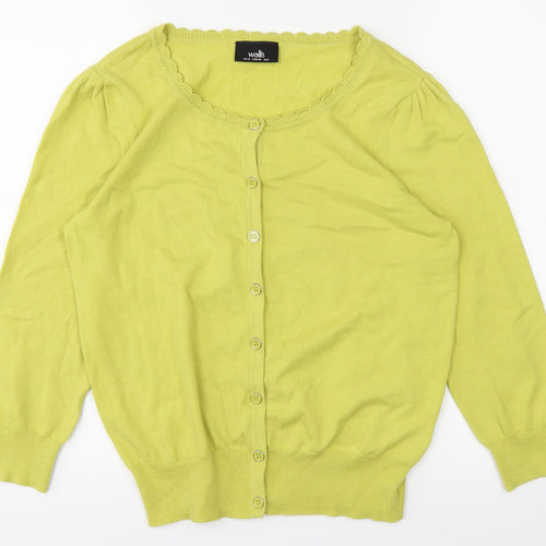 Wallis Womens Yellow   Basic T-Shirt Size 12