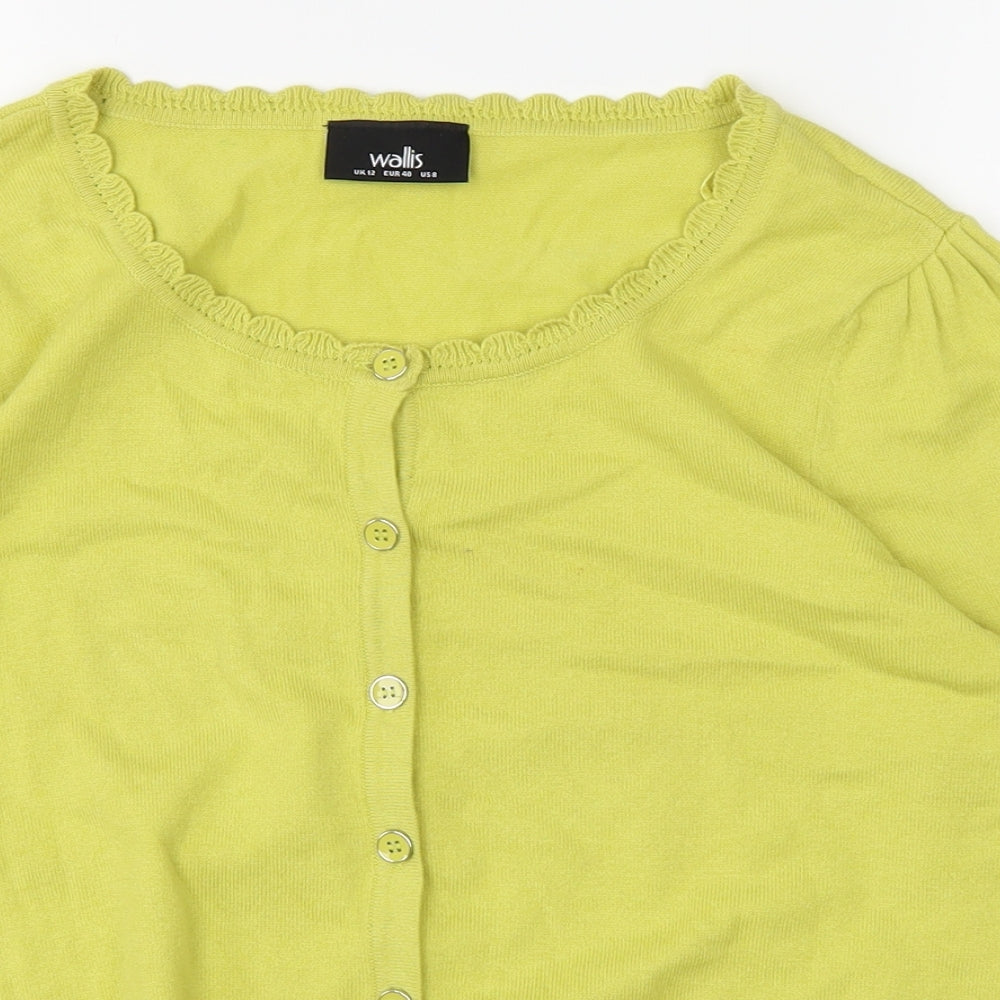 Wallis Womens Yellow   Basic T-Shirt Size 12