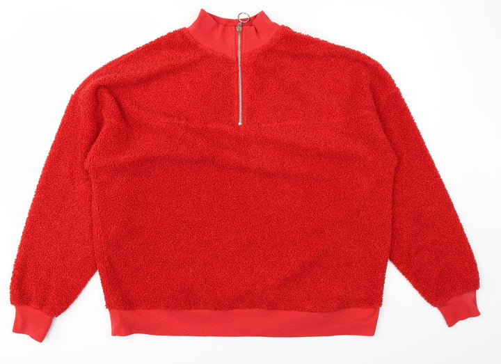 New Look Womens Red Pullover Jumper Size 12