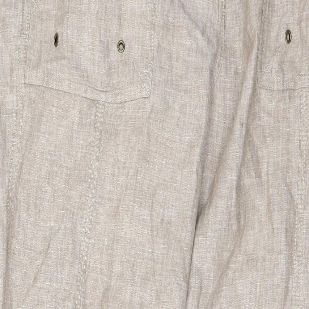 Per Una Womens Brown   Trousers  Size 12 L31 in