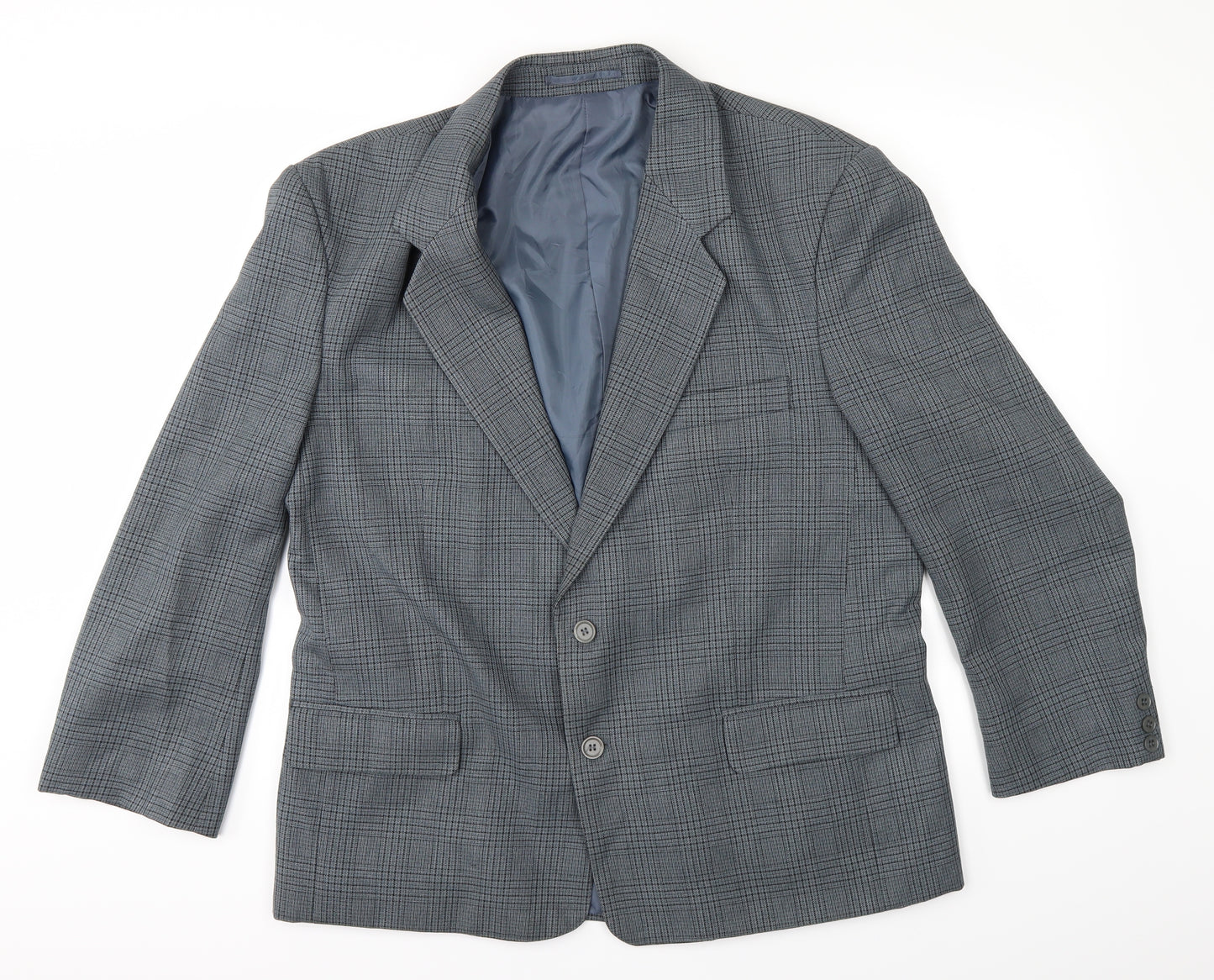 Classic Mens Green Check  Jacket Suit Jacket Size 42