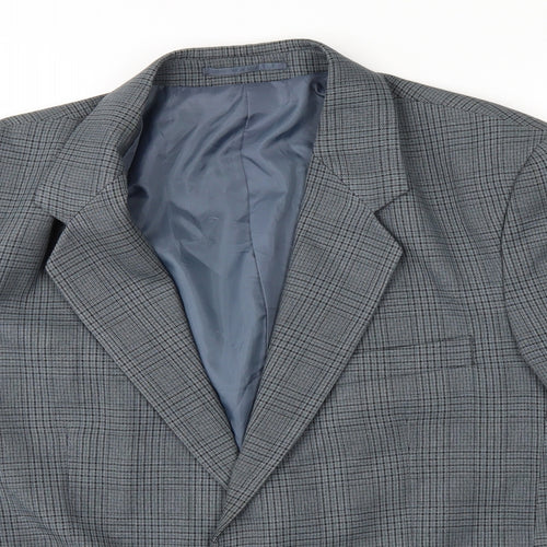 Classic Mens Green Check  Jacket Suit Jacket Size 42