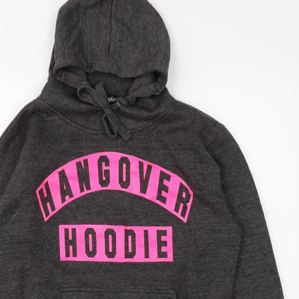 Malaika Womens Grey   Pullover Jumper Size XL  - Hangover Hoodie