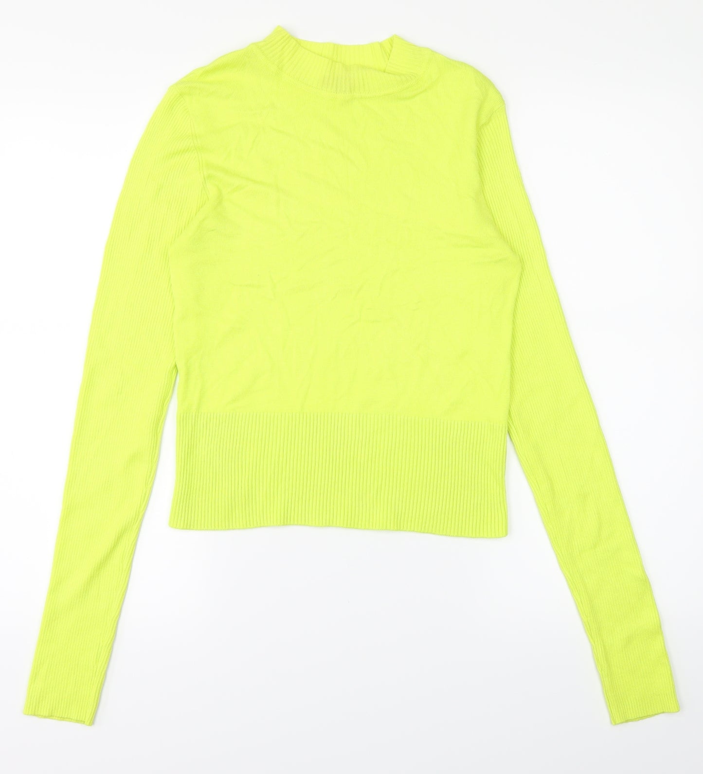 River Island Womens Yellow   Basic T-Shirt Size 10