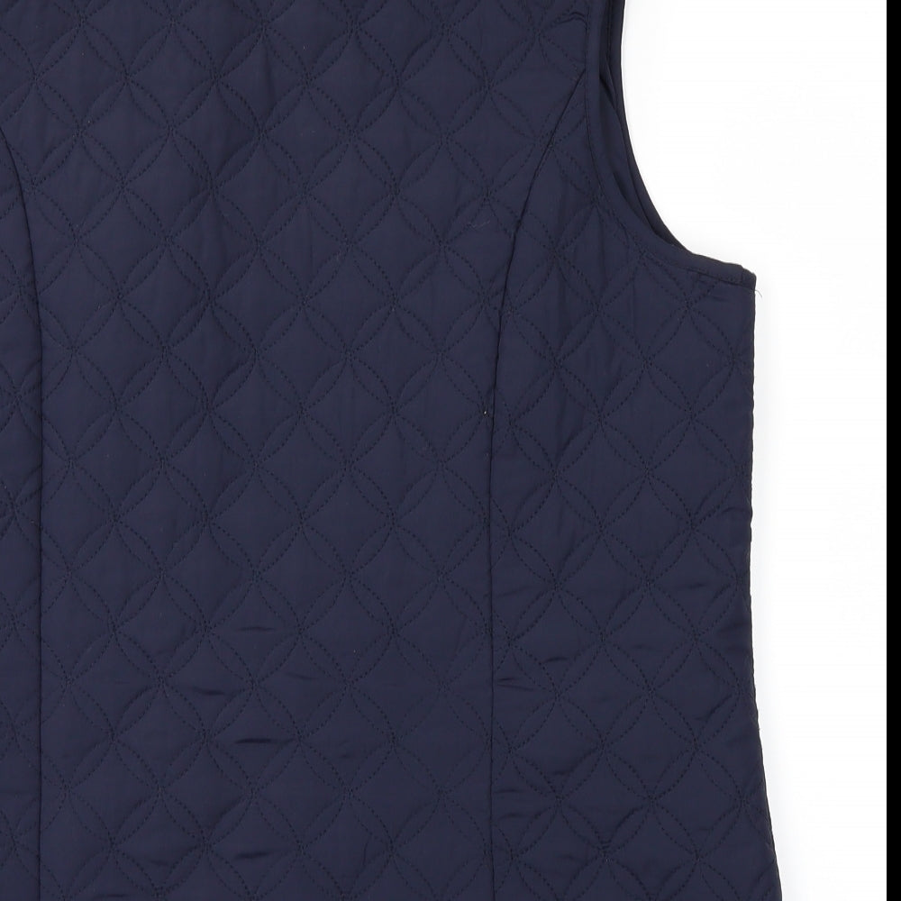 Marks and Spencer Womens Purple   Puffer Jacket Waistcoat Size 14