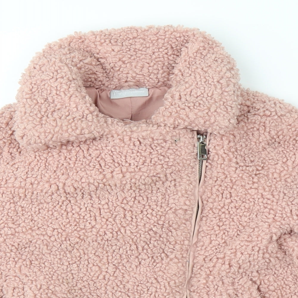 girlswear Girls Pink   Basic Coat Coat Size 8 Years