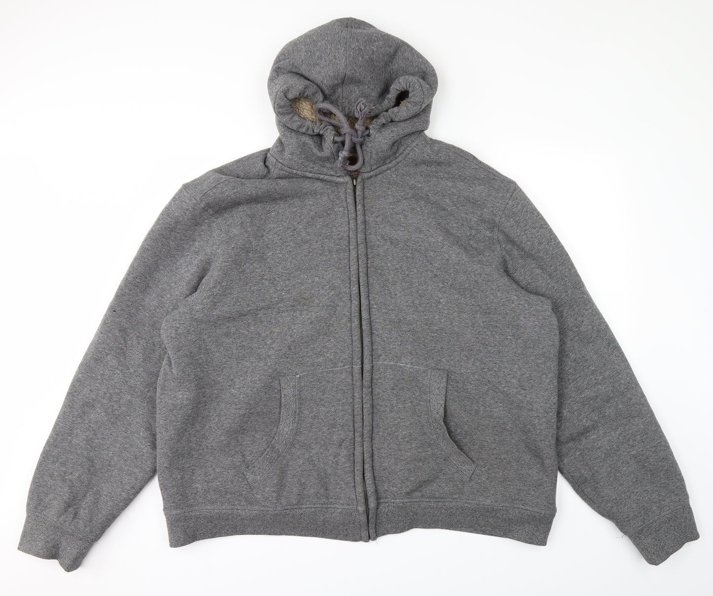 TU Mens Grey   Full Zip Hoodie Size 2XL