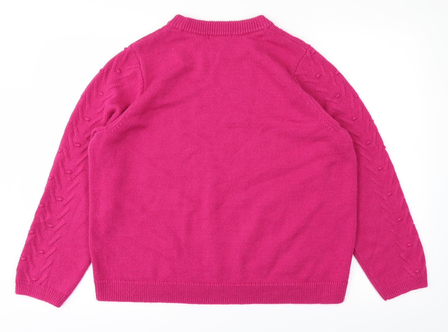 TU Womens Pink  Knit Pullover Jumper Size 18