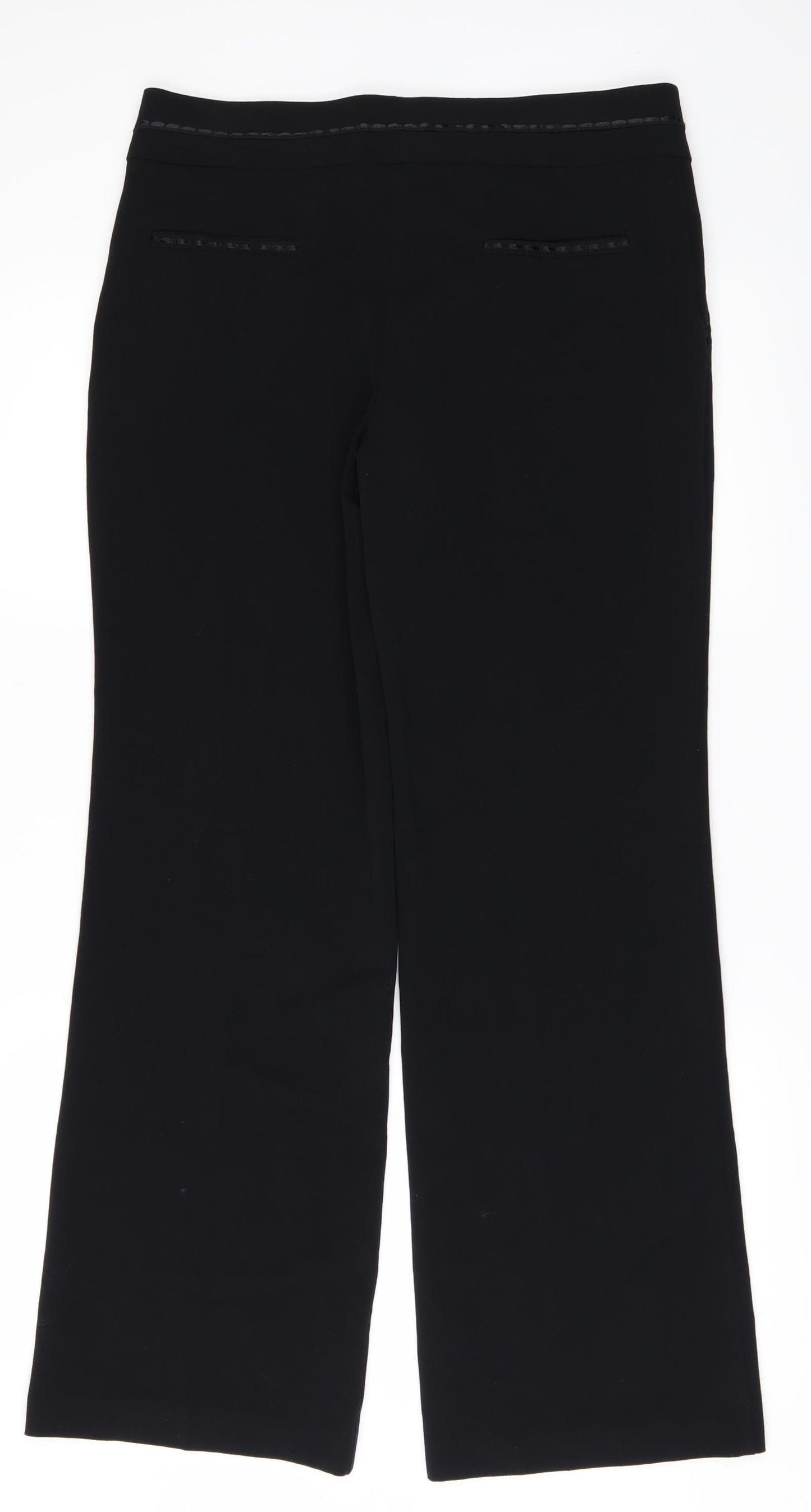 Impressions Womens Black   Trousers  Size 10 L31 in