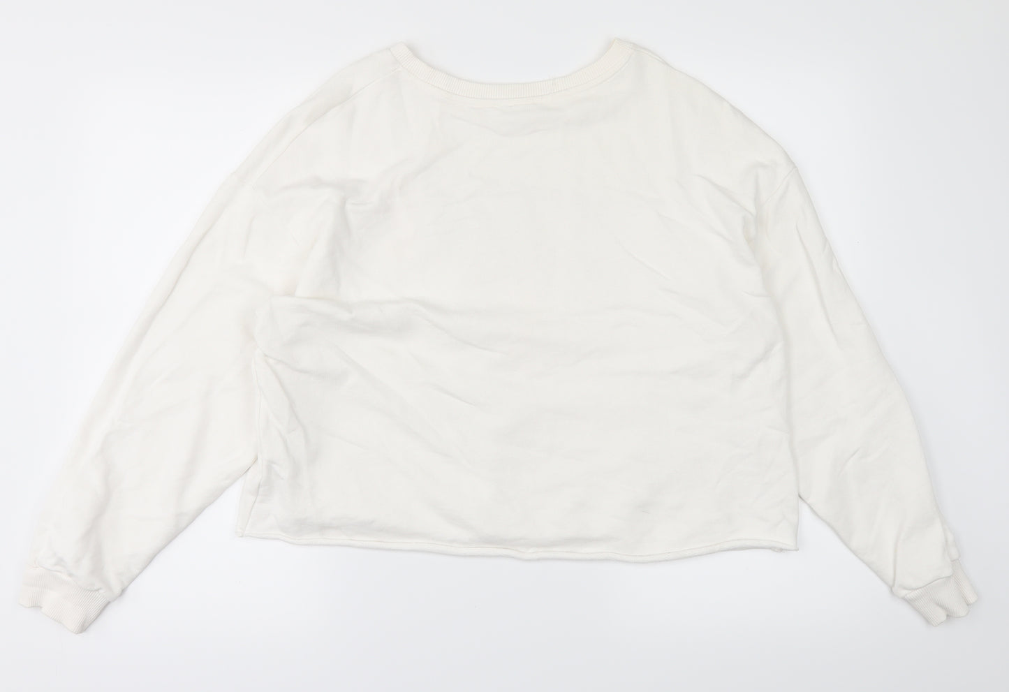 River Island Womens White   Pullover Jumper Size M
