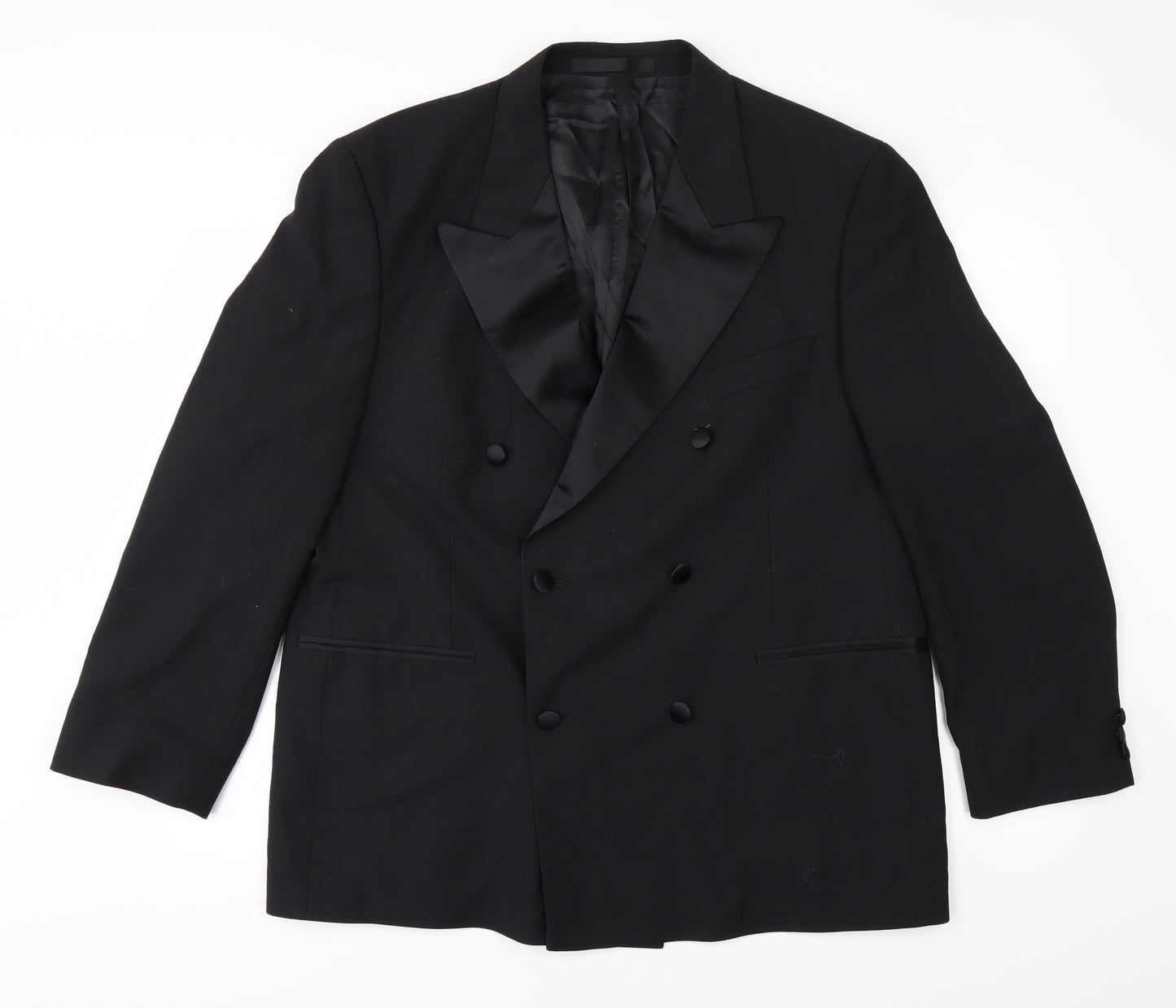 Preworn Mens Black   Jacket Suit Jacket Size 44