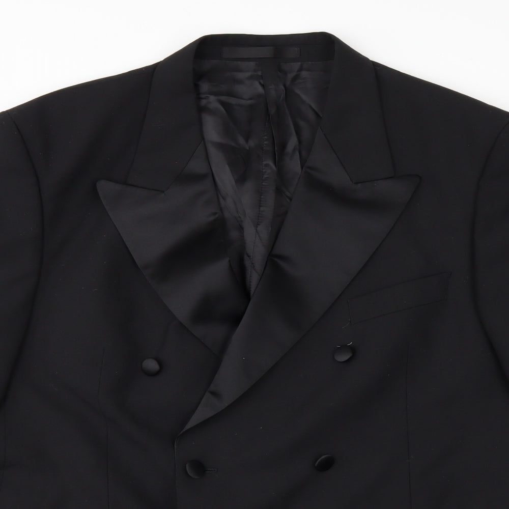 Preworn Mens Black   Jacket Suit Jacket Size 44