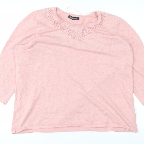 Bonmarché Womens Pink   Basic T-Shirt Size L