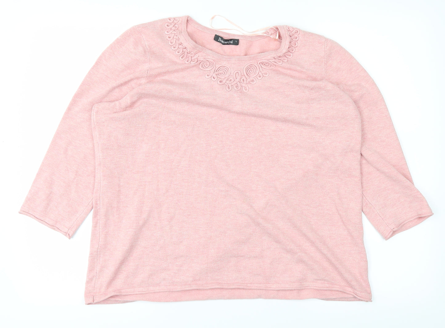 Bonmarché Womens Pink   Basic T-Shirt Size L