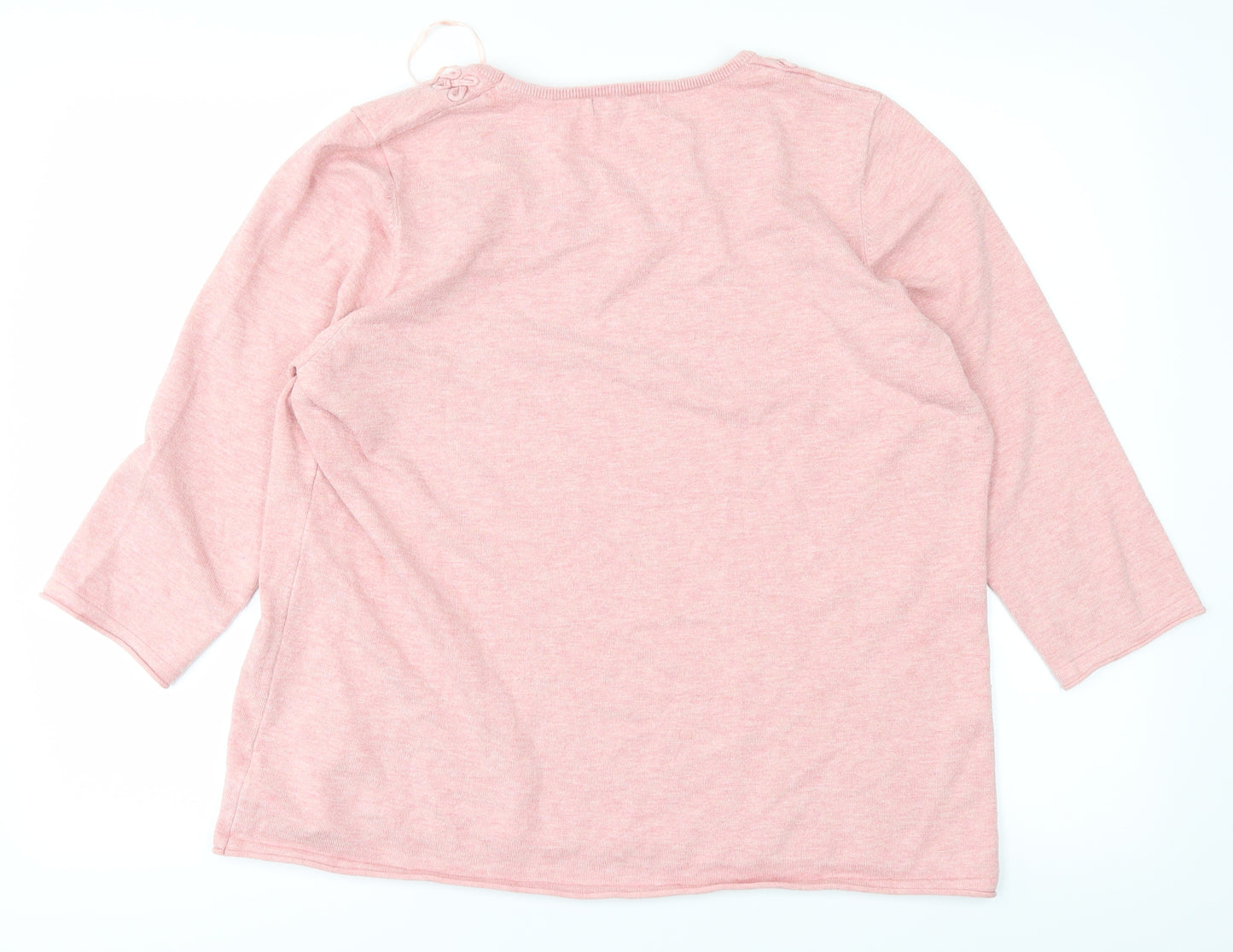 Bonmarché Womens Pink   Basic T-Shirt Size L