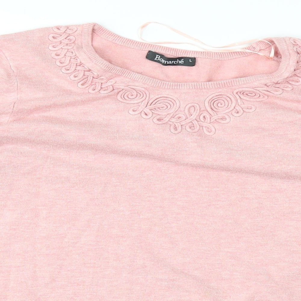 Bonmarché Womens Pink   Basic T-Shirt Size L