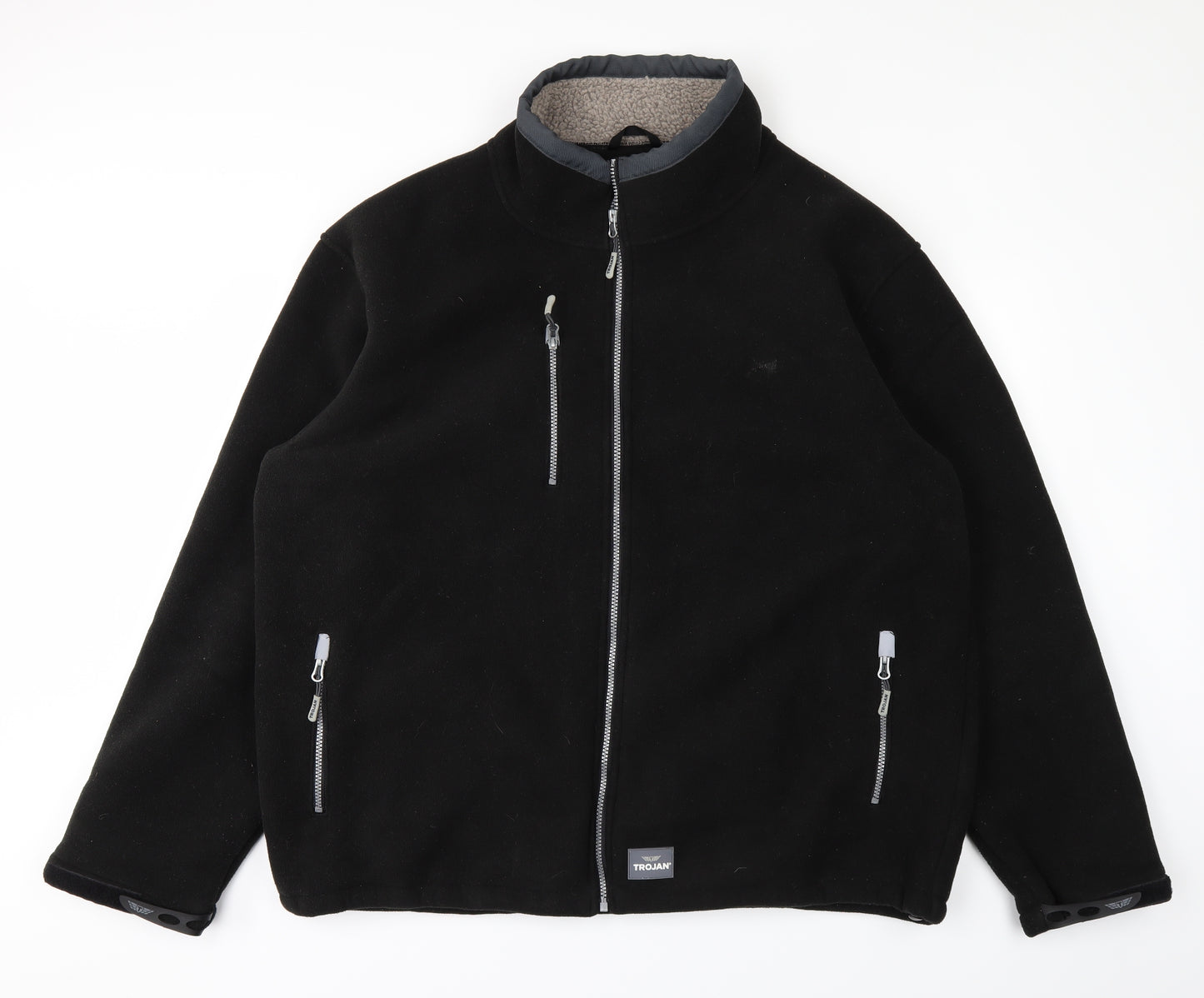 Trojan Mens Black   Jacket  Size 2XL