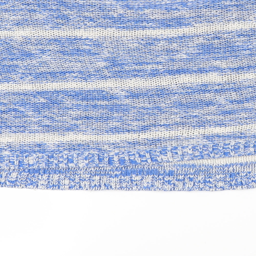 Gilly Hicks Womens Blue Striped Knit Pullover Jumper Size M