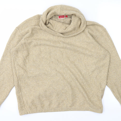 Vacknox Womens Yellow  Knit Pullover Jumper Size S