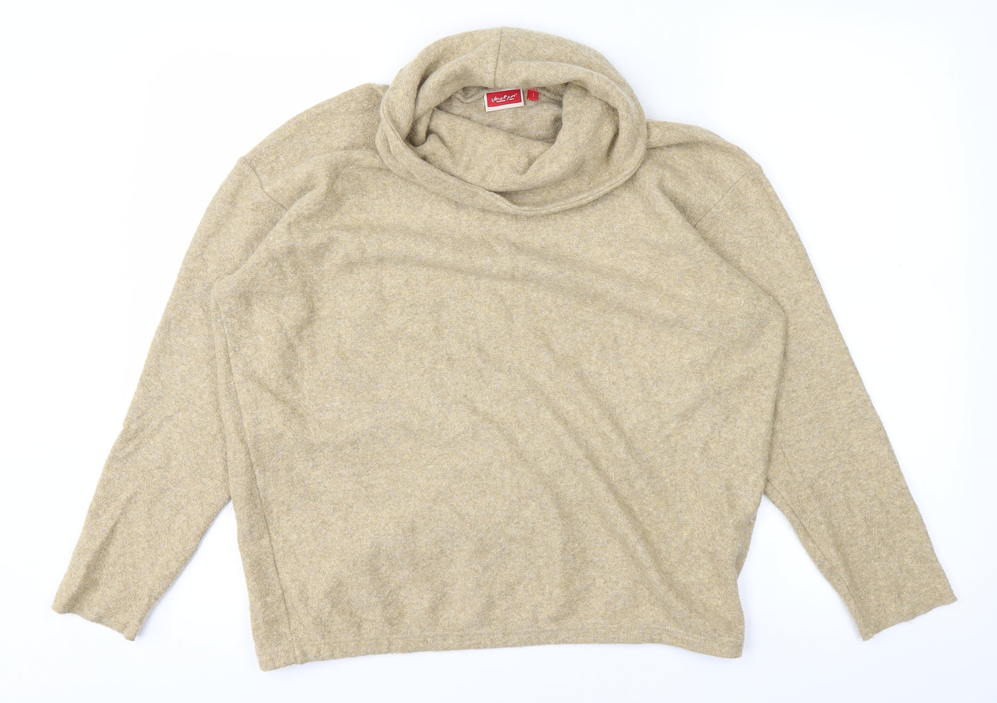 Vacknox Womens Yellow  Knit Pullover Jumper Size S