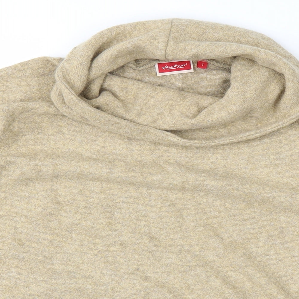 Vacknox Womens Yellow  Knit Pullover Jumper Size S