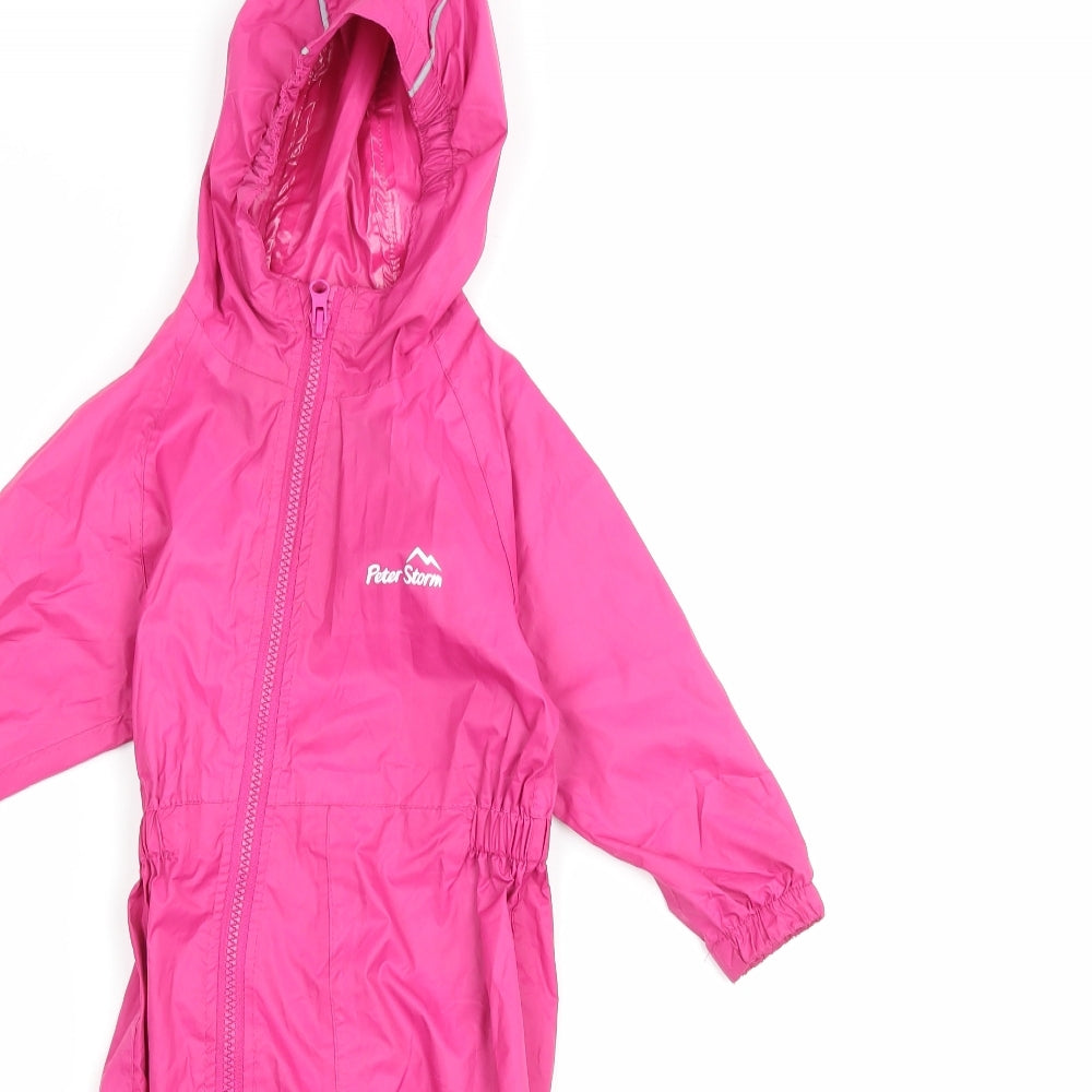Peter Storm Girls Pink   Basic Coat Snowsuit Size 12-18 Months